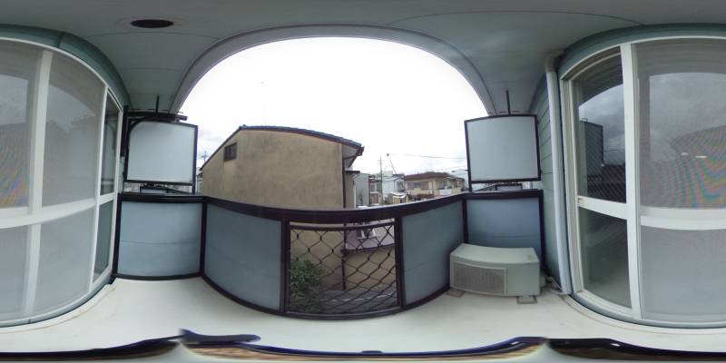 パノラマ画像バルコニー