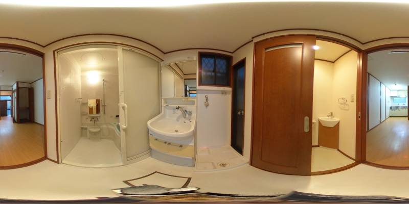 パノラマ画像洗面所