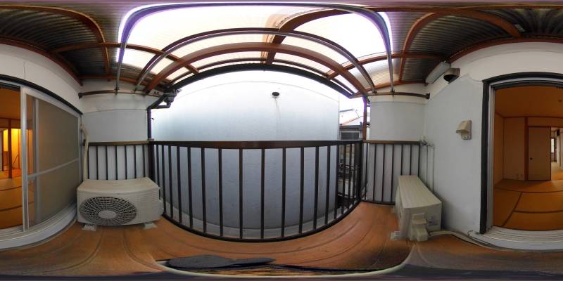 パノラマ画像バルコニー