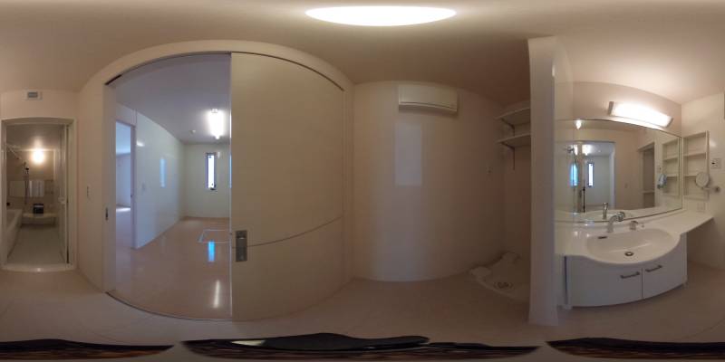 パノラマ画像洗面所