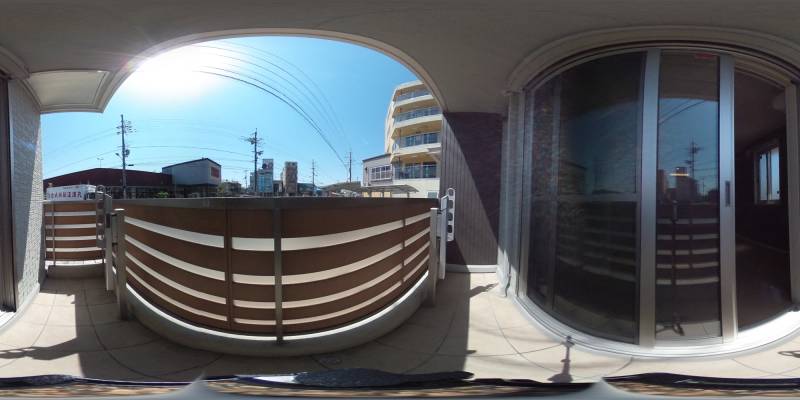 パノラマ画像バルコニー