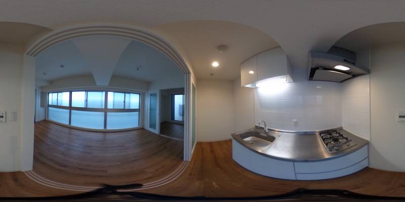 パノラマ画像キッチン