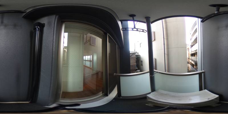 パノラマ画像バルコニー