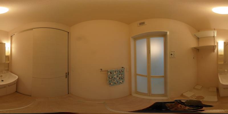 パノラマ画像洗面所