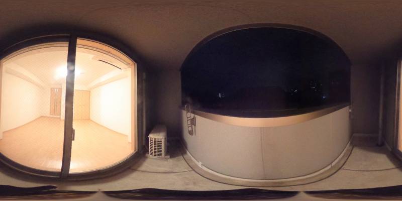 パノラマ画像バルコニー