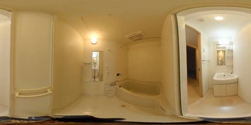 パノラマ画像バスルーム