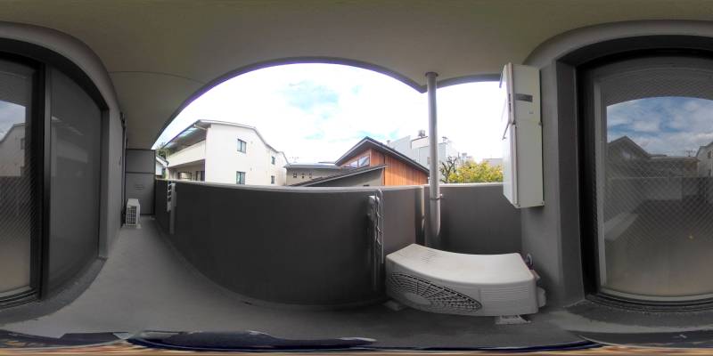 パノラマ画像バルコニー