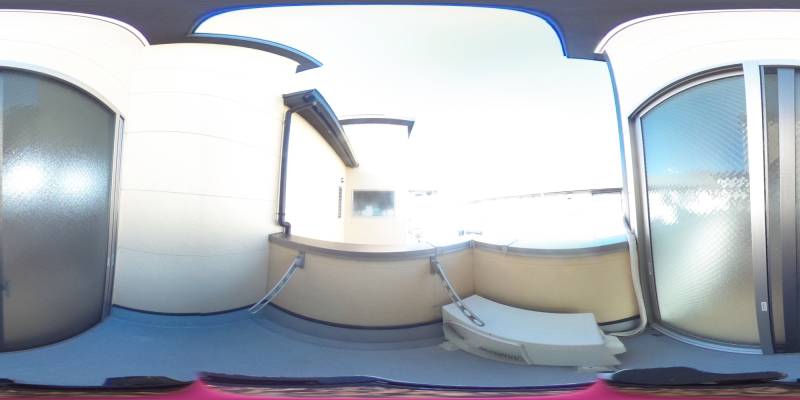 パノラマ画像バルコニー