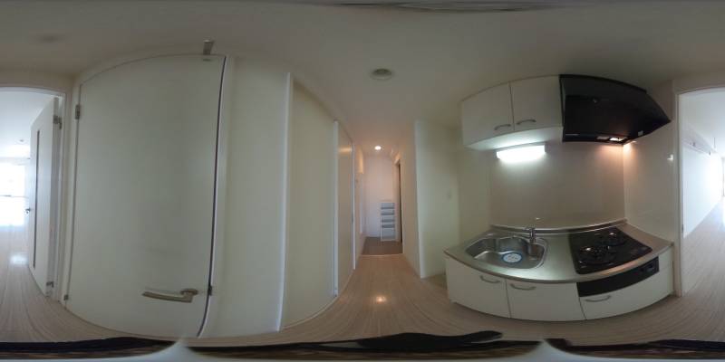 パノラマ画像キッチン