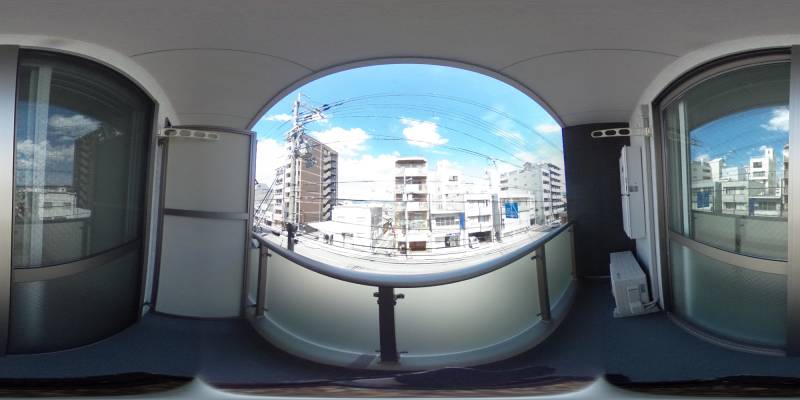 パノラマ画像バルコニー