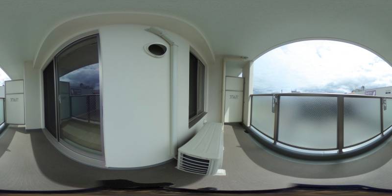 パノラマ画像バルコニー