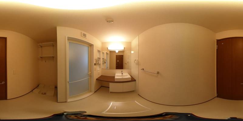 パノラマ画像洗面所