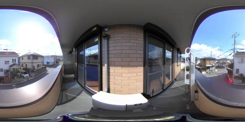 パノラマ画像バルコニー