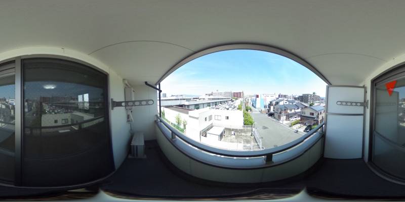 パノラマ画像バルコニー