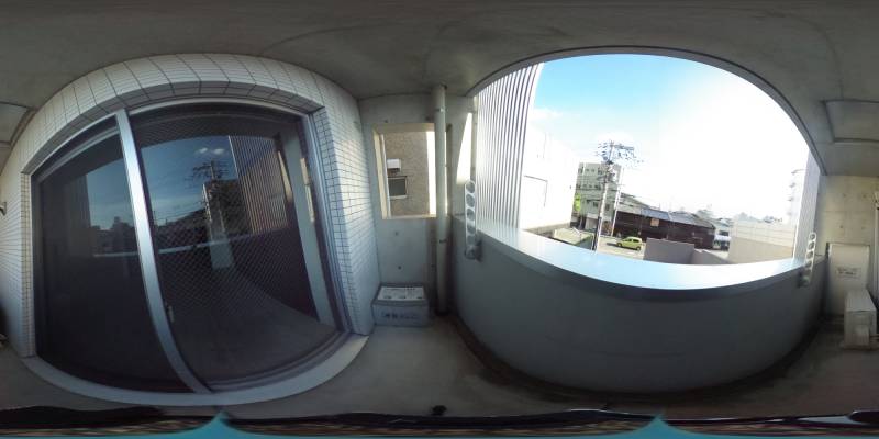 パノラマ画像バルコニー