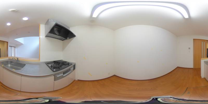 パノラマ画像キッチン