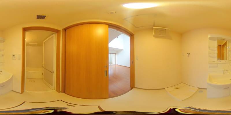 パノラマ画像洗面所