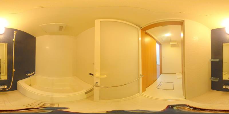 パノラマ画像バスルーム