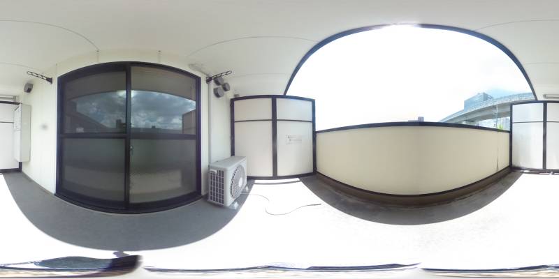 パノラマ画像バルコニー