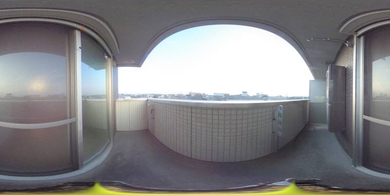 パノラマ画像バルコニー