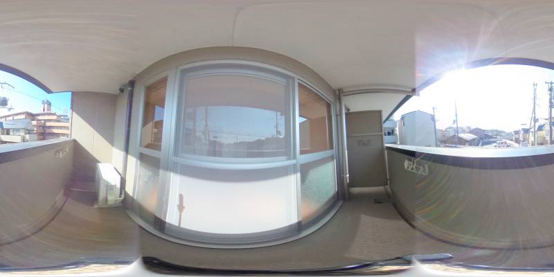 パノラマ画像バルコニー