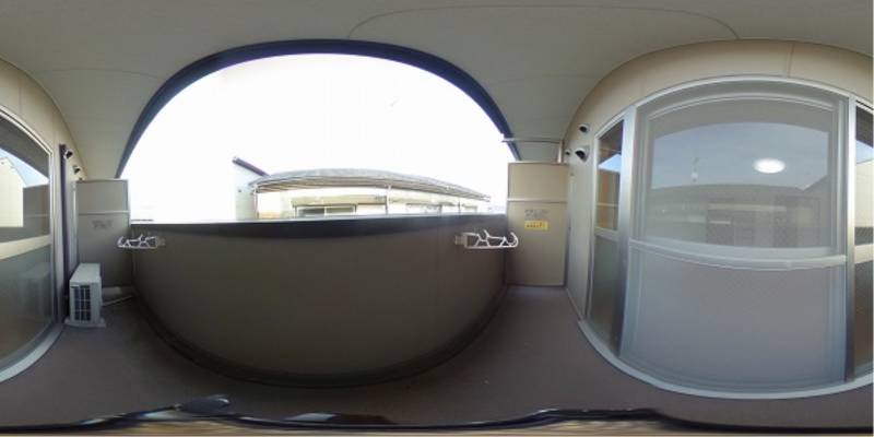 パノラマ画像バルコニー