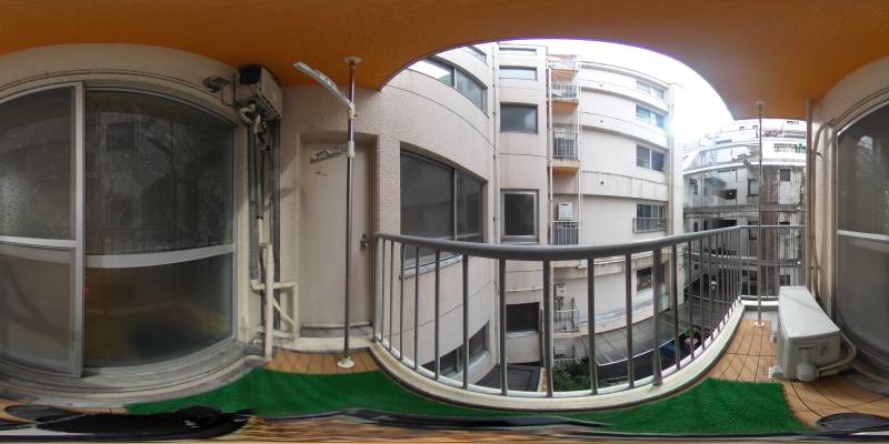 パノラマ画像バルコニー