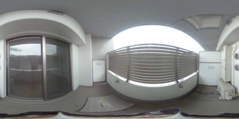 パノラマ画像バルコニー