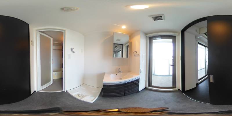 パノラマ画像洗面所