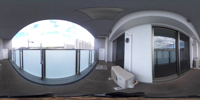 パノラマ画像バルコニー