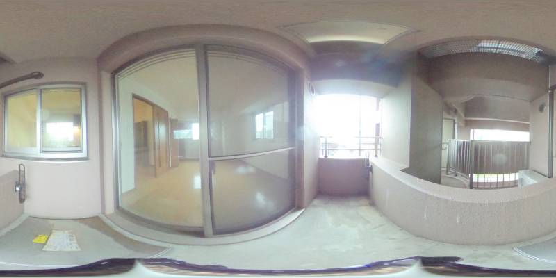 パノラマ画像バルコニー