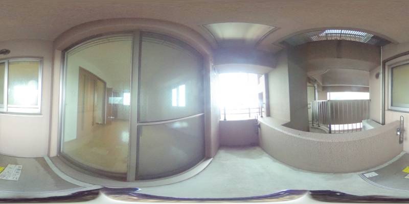 パノラマ画像バルコニー