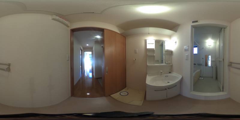 パノラマ画像洗面所