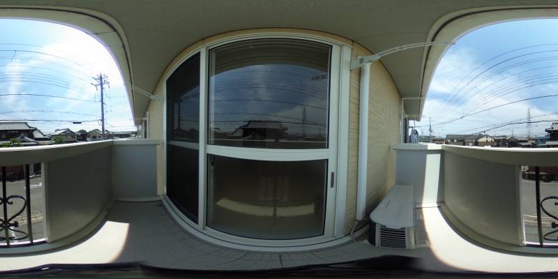 パノラマ画像バルコニー