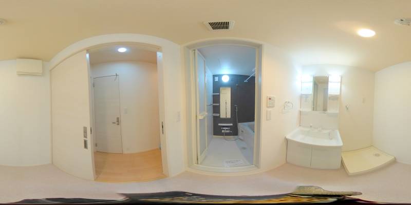 パノラマ画像洗面所