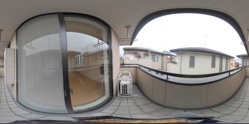 パノラマ画像バルコニー