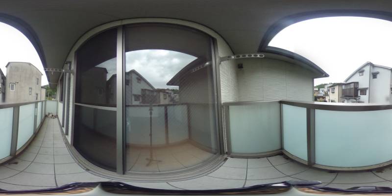 パノラマ画像バルコニー