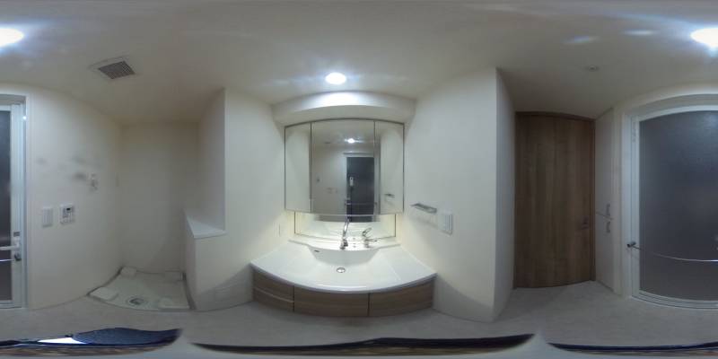 パノラマ画像洗面所