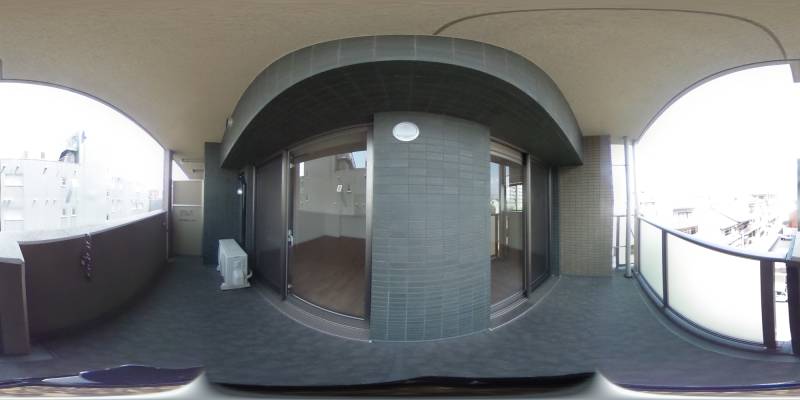 パノラマ画像バルコニー