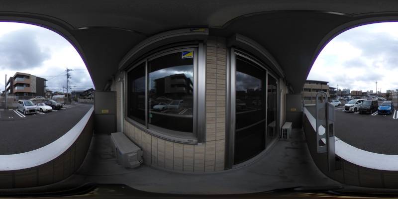 パノラマ画像バルコニー