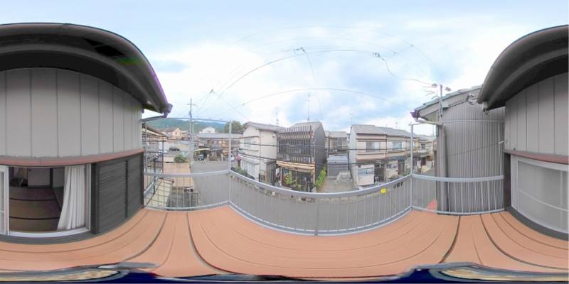 パノラマ画像バルコニー