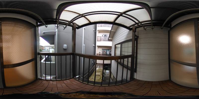 パノラマ画像バルコニー