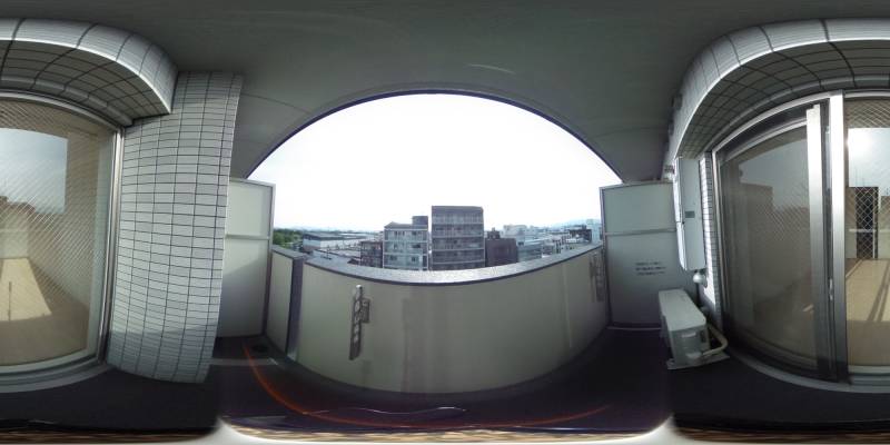 パノラマ画像バルコニー