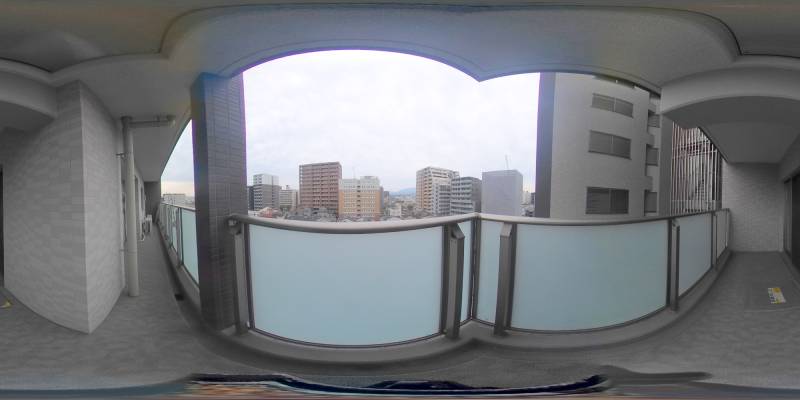 パノラマ画像バルコニー