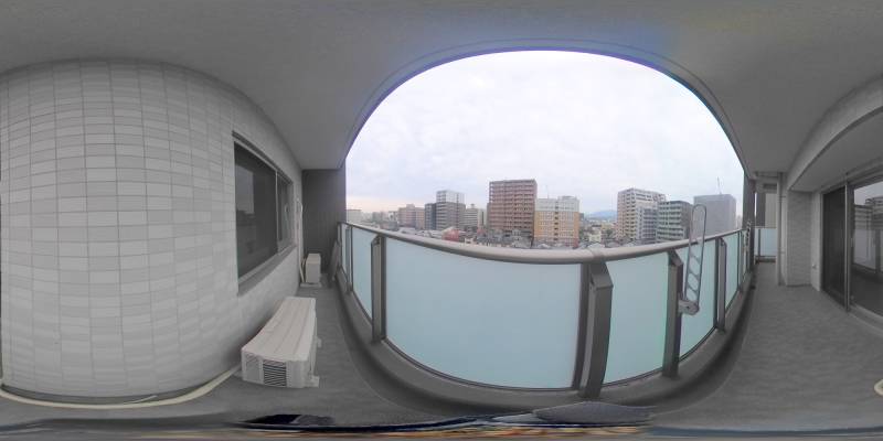 パノラマ画像バルコニー