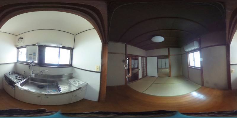 パノラマ画像キッチン