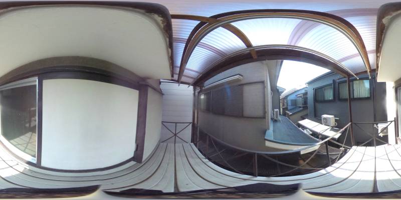 パノラマ画像バルコニー