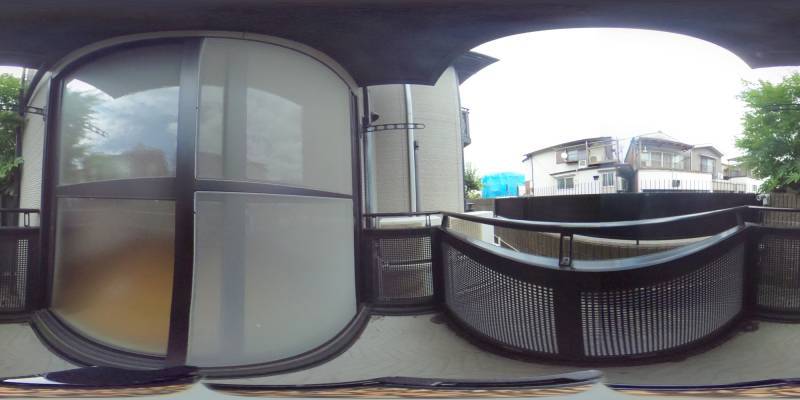 パノラマ画像バルコニー