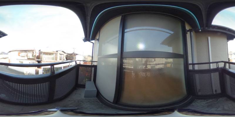 パノラマ画像バルコニー