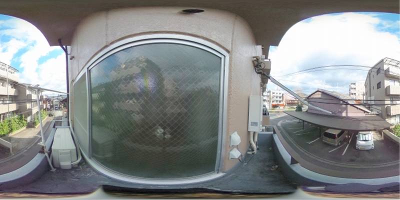 パノラマ画像バルコニー